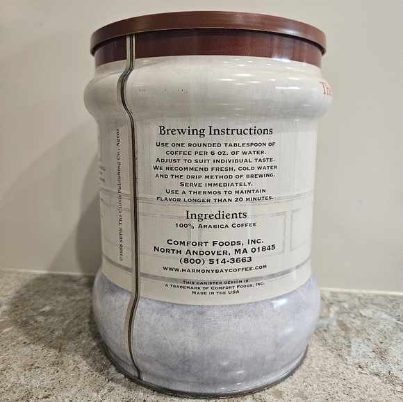 Harmony Bay Ltd Edition Ground Coffee ~ The Saturday Evening Post 28oz Tin Can - Picture 3 of 8